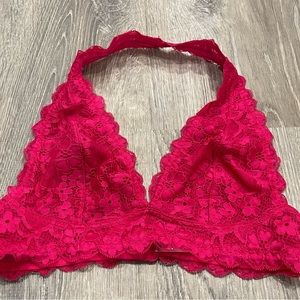 Free People Intimately Pink Lace Small OC12